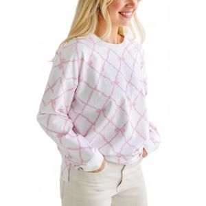 NEW BEAUFORT BONNET belle meade bow crew sweatshirt in belle meade bow